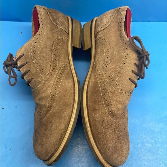 Kenneth Cole Reaction Rogue Trip Oxford Mens Sz 11.5 M From 2012 Beige - Picture 6 of 11